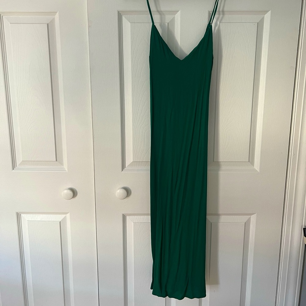 Reformation Green Slip Dress size 2